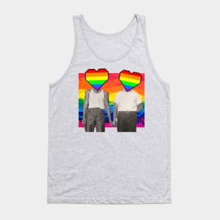 Vintage gay pride couple Tank Top